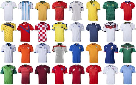 world cup football shirts